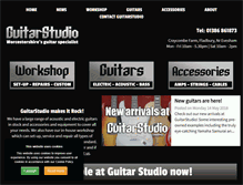 Tablet Screenshot of guitarstudio.co.uk